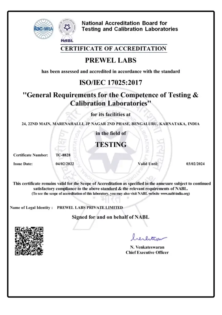 NABL Certificate TC-8828