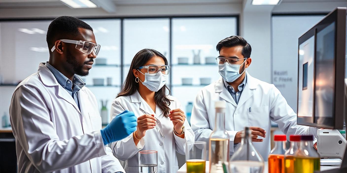 Team performing Disinfectant Efficacy Testing