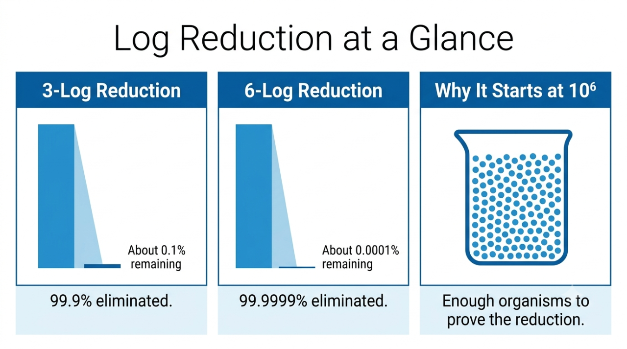 log reduction infographic
